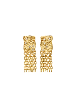 Pietra earrings Forgyldt Maanesten 